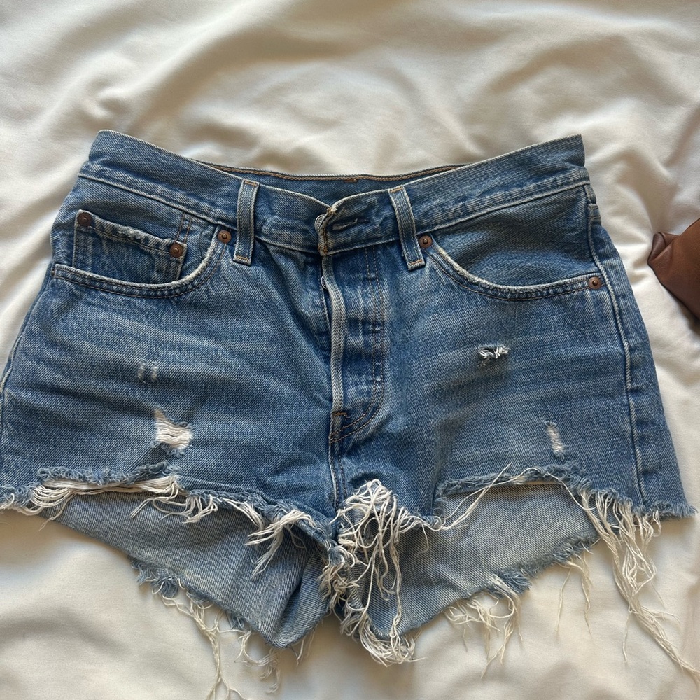 Levi’s 501 High Rise Denim Shorts